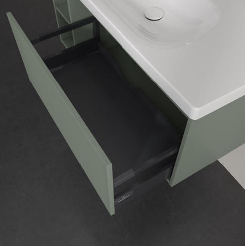 VILLEROY & BOCH SKYLA skrinka pod umývadlo 97,2x43,9x43,6 cm, 1 zásuvka, 2 police, soft green C79000AF Obrázek - fotka