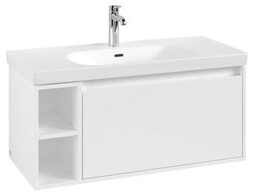 VILLEROY & BOCH SKYLA skrinka pod umývadlo 97,2x43,9x43,6 cm, 1 zásuvka, 2 police, brilliant white