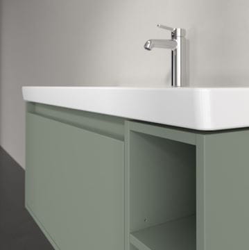 VILLEROY & BOCH SKYLA skrinka pod umývadlo 97,2x43,9x43,6 cm, 1 zásuvka, 2 police, soft green C79100AF Obrázek - fotka