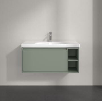 VILLEROY & BOCH SKYLA skrinka pod umývadlo 97,2x43,9x43,6 cm, 1 zásuvka, 2 police, soft green C79100AF Obrázek - fotka