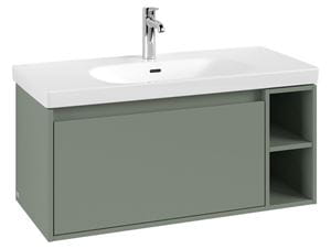 VILLEROY & BOCH SKYLA skrinka pod umývadlo 97,2x43,9x43,6 cm, 1 zásuvka, 2 police, soft green