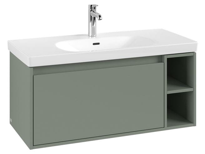 VILLEROY & BOCH SKYLA skrinka pod umývadlo 97,2x43,9x43,6 cm, 1 zásuvka, 2 police, soft green C79100AF Obrázek - Hlavní obrázek