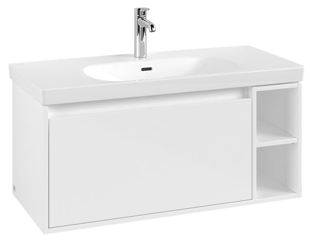 VILLEROY & BOCH SKYLA skrinka pod umývadlo 97,2x43,9x43,6 cm, 1 zásuvka, 2 police, brilliant white C79100VE Obrázek - Hlavní obrázek