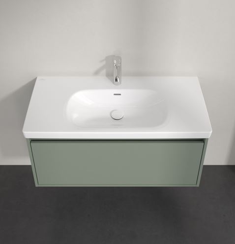 VILLEROY & BOCH SKYLA skrinka pod umývadlo 97,2x43,9x43,6 cm, 1 zásuvka, soft green C78900AF Obrázek - fotka