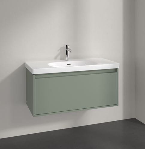VILLEROY & BOCH SKYLA skrinka pod umývadlo 97,2x43,9x43,6 cm, 1 zásuvka, soft green C78900AF Obrázek - fotka