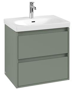 VILLEROY & BOCH SKYLA skrinka pod umývadlo 62,2x43,9x59,6 cm, 2 zásuvky, soft green