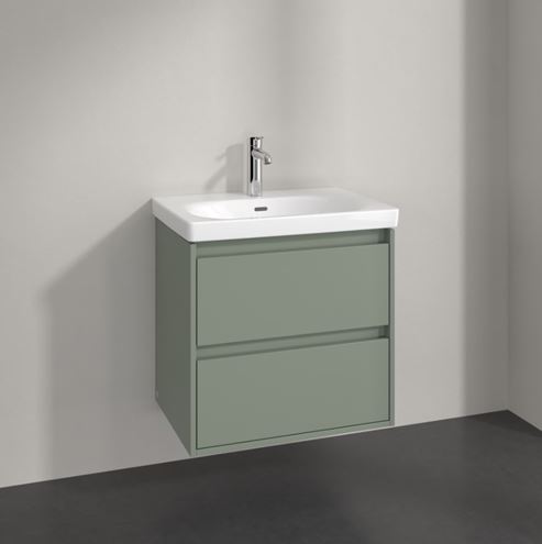 VILLEROY & BOCH SKYLA skrinka pod umývadlo 62,2x43,9x59,6 cm, 2 zásuvky, soft green C79500AF Obrázek - fotka