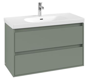 VILLEROY & BOCH SKYLA skrinka pod umývadlo 97,2x43,9x59,6 cm, 2 zásuvky, soft green