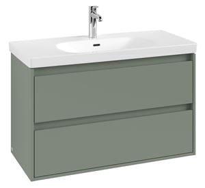 VILLEROY & BOCH SKYLA skrinka pod umývadlo 97,2x43,9x59,6 cm, 2 zásuvky, soft green