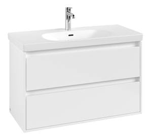 VILLEROY & BOCH SKYLA skrinka pod umývadlo 97,2x43,9x59,6 cm, 2 zásuvky, brilliant white