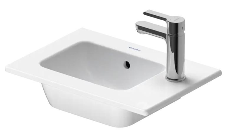 DURAVIT ME BY STARCK umývadlo 43 cm, s otvorom pre batériu a prepadom, DuraShield 072343AA00 Obrázek - fotka