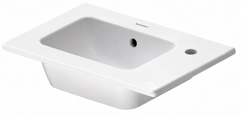 DURAVIT ME BY STARCK umývadlo 43 cm, s otvorom pre batériu a prepadom, DuraShield 072343AA00 Obrázek - Hlavní obrázek