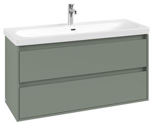 VILLEROY & BOCH SKYLA skrinka pod umývadlo 117,2x43,9x59,6 cm, 2 zásuvky, soft green