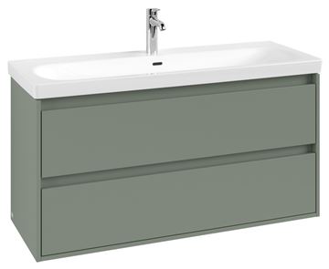 VILLEROY & BOCH SKYLA skrinka pod umývadlo 117,2x43,9x59,6 cm, 2 zásuvky, soft green