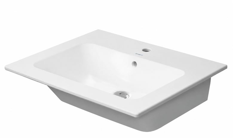DURAVIT ME BY STARCK umývadlo 63 cm, s otvorom pre batériu a prepadom, DuraShield 233663AA00 Obrázek - Hlavní obrázek