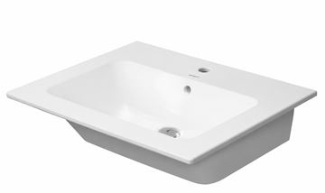 DURAVIT ME BY STARCK umývadlo 63 cm, s otvorom pre batériu a prepadom, DuraShield