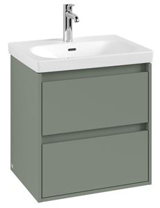VILLEROY & BOCH SKYLA skrinka pod umývadlo 57,2x43,9x59,6 cm, 2 zásuvky, soft green
