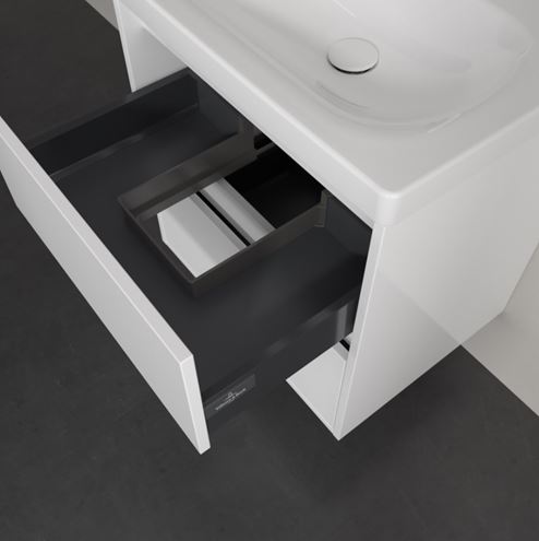 VILLEROY & BOCH SKYLA skrinka pod umývadlo 57,2x43,9x59,6 cm, 2 zásuvky, brilliant white C79400VE Obrázek - fotka