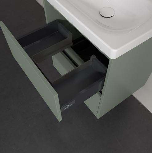 VILLEROY & BOCH SKYLA skrinka pod umývadlo 52,2x42,4x59,6 cm, 2 zásuvky, soft green C79300AF Obrázek - fotka
