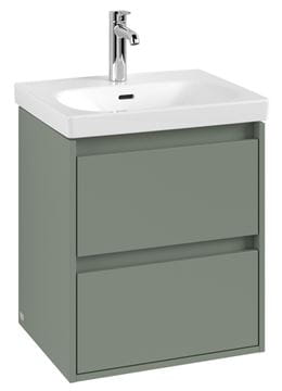 VILLEROY & BOCH SKYLA skrinka pod umývadlo 52,2x42,4x59,6 cm, 2 zásuvky, soft green