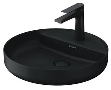 DURAVIT VITRIUM umývadlová misa 46 cm, s otvorom pre batériu, bez prepadu, matná tmavo šedá 266246HE71 Obrázek - fotka