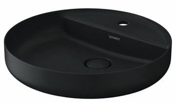 DURAVIT VITRIUM umývadlová misa 46 cm, s otvorom pre batériu, bez prepadu, matná tmavo šedá