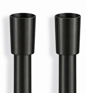 CRISTINA sprchová hadica 1500 mm, hladká, s ochranou proti prekrúteniu, plast, imperial black