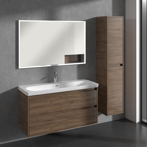 VILLEROY & BOCH SKYLA vysoká skrinka 35x35x170 cm, 2 dvierka, pánty vpravo, arizona oak C80101VH Obrázek - fotka