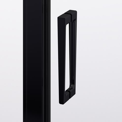 RONAL DIVERA D22SE2B sprchovací kút 90x90 cm, rohový vstup, posuvné dvere, matná čierna / číre sklo D22SE2B 090 06 07 Obrázek - fotka