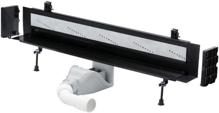 VIEGA ADVANTIX VARIO 4967.10 sprchový žľab 1200 mm, k stene, bočný odtok DN 50, bez roštu, plast 736552 Obrázek - Hlavní obrázek