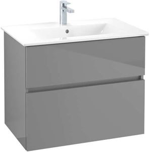 VILLEROY & BOCH VERITY LINE skrinka pod umývadlo 75,5x48,2x61,8 cm, 2 zásuvky, Glossy Grey