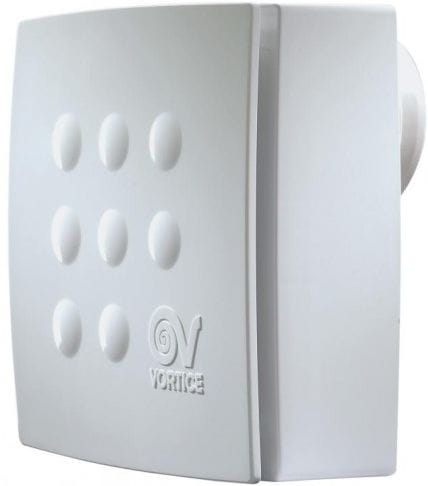 VORTICE VORT QUADRO MICRO 100 T HCS radiálny ventilátor 100 mm, nástenný/stropný, s časovačom, čidlom vlhkosti a spätnou klapkou 11945 Obrázek - Hlavní obrázek