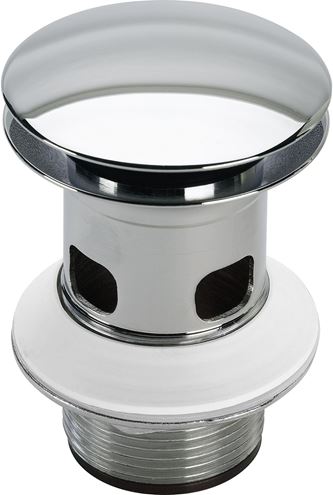 VIEGA VISIGN V1 5433 umývadlový výpust, click-clack, s prepadom, chróm 492601 Obrázek - Hlavní obrázek