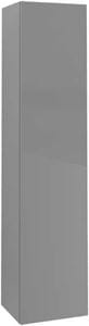 VILLEROY & BOCH VERITY LINE vysoká skrinka 40x34,2x174,3 cm, 1 dvierka, pánty vľavo, Push-open, Glossy Grey