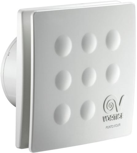 VORTICE PUNTO FOUR MFO 120/5" axiálny ventilátor 120 mm, nástenný/stropný, so spätnou klapkou 11147 Obrázek - Hlavní obrázek