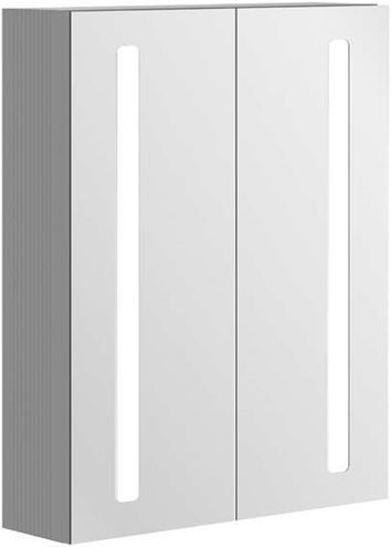 VILLEROY & BOCH VERITY LINE zrkadlová skrinka 60x75x17,3 cm, osvetlenie, so zväčšovacím zrkadlom, vypínačom a el. zásuvkou, hliník, strieborná B307F600 Obrázek - Hlavní obrázek