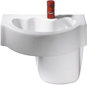 GEBERIT BAMBINI umývadlo 60 cm, s otvorom pre batériu, bez prepadu 326060000 Obrázek - fotka