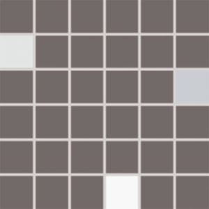 RAKO CONCEPT PLUS mozaika 30x30(5x5) cm, lepená na sieti, lesk, tmavo šedá
