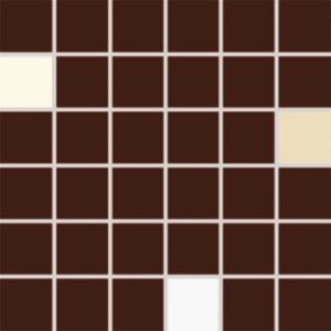RAKO CONCEPT PLUS mozaika 30x30(5x5) cm, lepená na sieti, lesk, hnedá