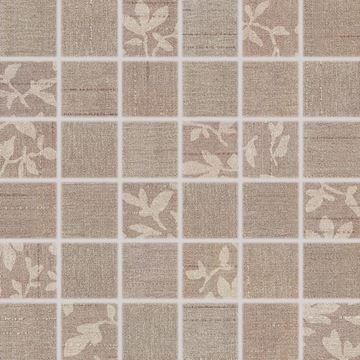RAKO TEXTILE mozaika 30x30(5x5) cm, lepená na sieti, mat, hnedá