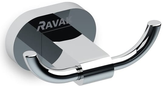 RAVAK CHROME CR 100.00 dvojháčik na uteráky, chróm X07P186 Obrázek - Hlavní obrázek