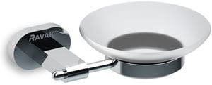 RAVAK CHROME CR 200.00 mydlovnička, nástenná, sklo, chróm