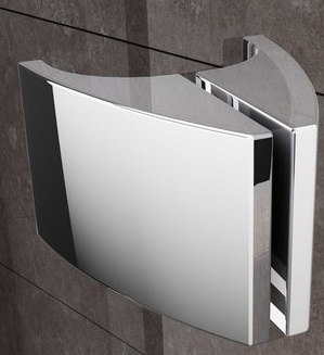RAVAK PIVOT PSKK3 100 sprchovací kút 100x100 cm, R500, pivotové dvere, chróm lesk / sklo transparent 376AAC00Z1 Obrázek - fotka