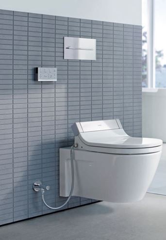 DURAVIT STARCK 2 závesné WC pre bidetové sedadlo SensoWash, WonderGliss 25335900001 Obrázek - fotka