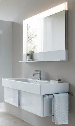 DURAVIT VERO umývadlo 105 cm, s otvorom pre batériu a prepadom, WonderGliss 03291000001 Obrázek - fotka