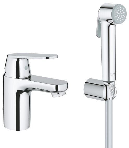 GROHE EUROSMART COSMOPOLITAN umývadlová stojanková batéria, s bidetovou sprškou, chróm