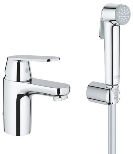 GROHE EUROSMART COSMOPOLITAN umývadlová stojanková batéria, s bidetovou sprškou, chróm 23125000 Obrázek - Hlavní obrázek