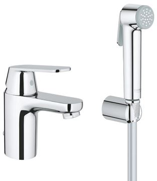 GROHE EUROSMART COSMOPOLITAN umývadlová stojanková batéria, s bidetovou sprškou, chróm