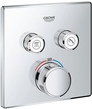 GROHE GROHTHERM SMARTCONTROL podomietková termostatická batéria, pre 2 spotrebiče, Water Saving, chróm