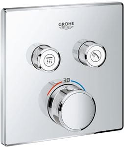 GROHE GROHTHERM SMARTCONTROL podomietková termostatická batéria, pre 2 spotrebiče, Water Saving, chróm